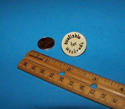 Vintage 1980's Pin "Undersexed & Overworked" "Complete Your Collection Today!" Vintage 1980's Pin "Undersexed & Overworked" "Complete Your Collection Today!"