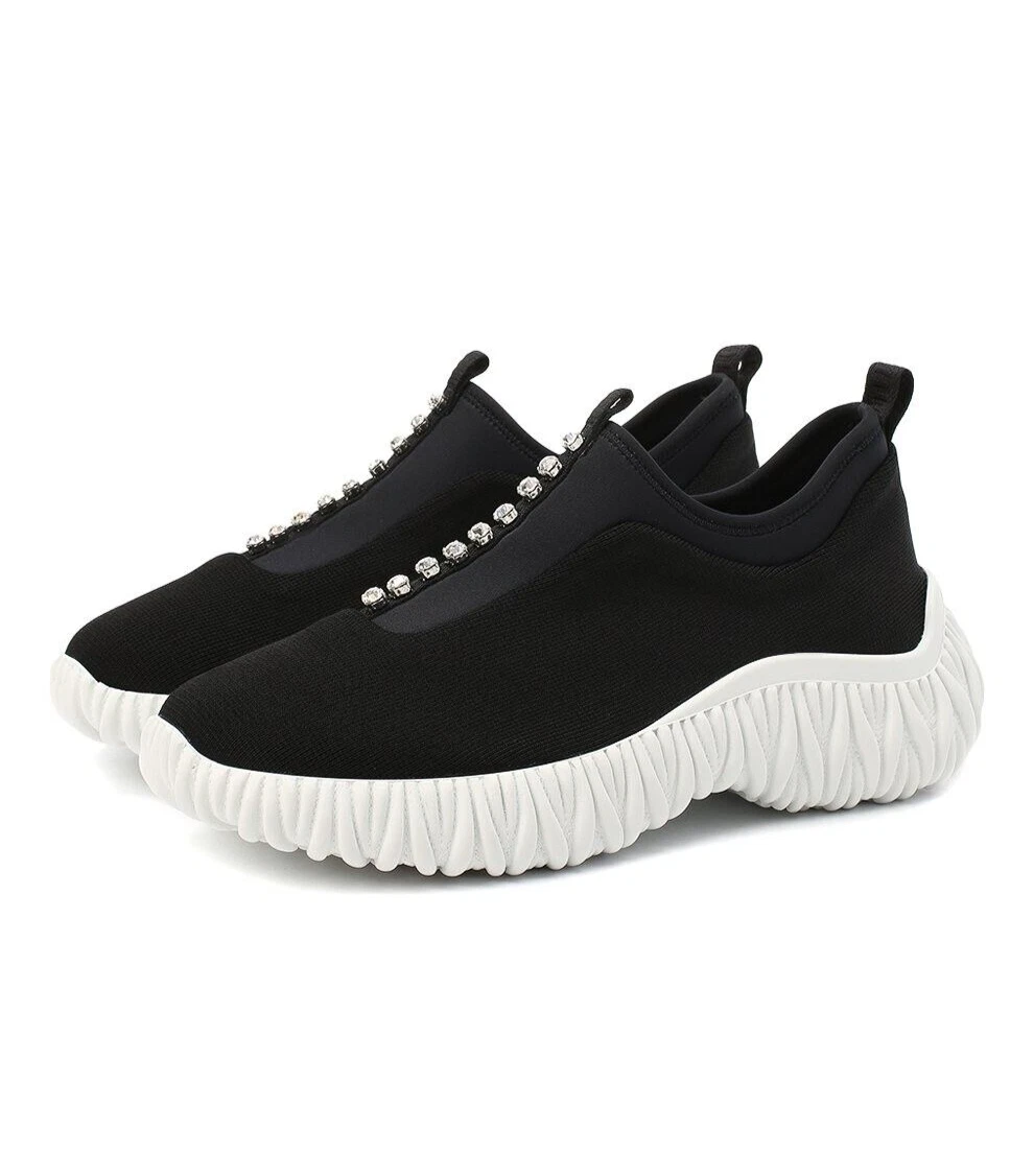 Prada knit slip on clearance sneakers