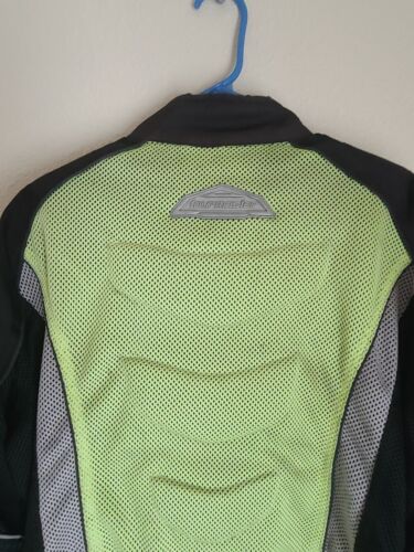 Tour Master Intake 3.0 Mens Biker Motorcycle Jacket volt green size M / 42 - Picture 3 of 14