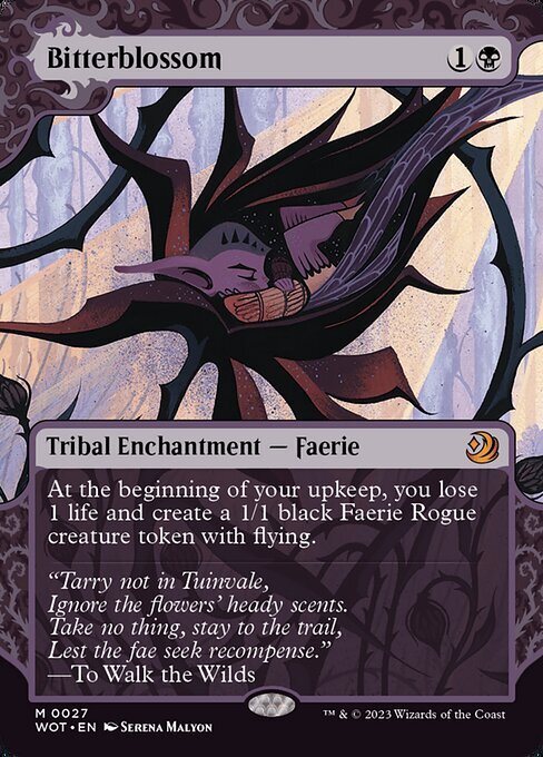 MTG SecretLair Bitterblossom Dreams苦花 4箱 Bitterblossom