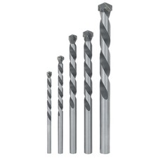 5 PC DRILL BIT SET KIT FOR MASONRY CONCRETE FLOORING, TILE and BRICK CARBIDE TIP