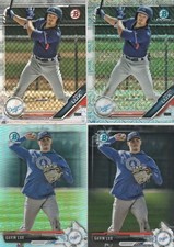GAVIN LUX (4) 2017 Bowman Chrome/Refractor & 2019 Bowman Base/Mojo Lot Dodgers