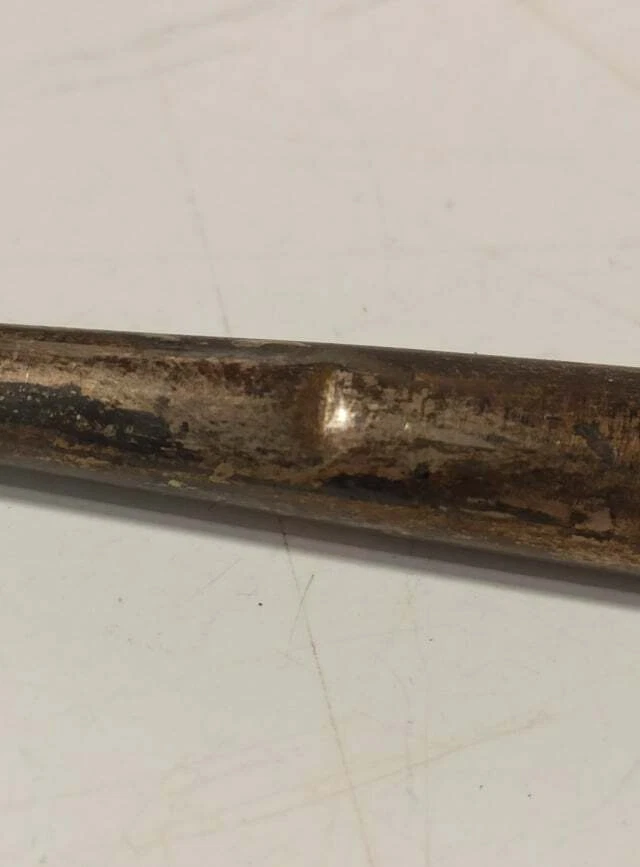 ANTICA XIX sec. CONFEZIONE PENNA CALAMAIO E TIMBRO A CERA IN ARGENTO TITOLO 800 - Immagine 3 di 4