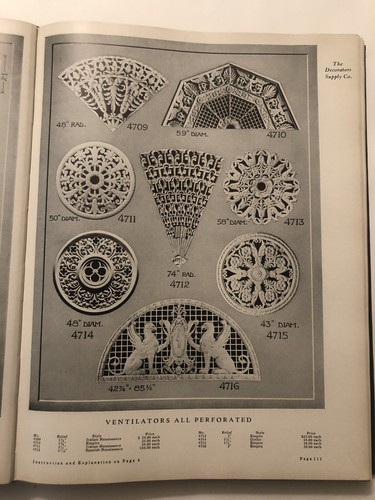 PLASTER ORNAMENTS - DECORATORS SUPPLY CO. HARDCOVER CATALOG 121 EARLY 20TH C - Picture 4 of 8