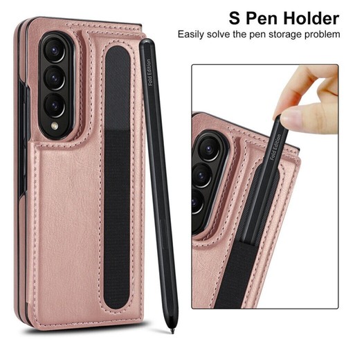 Para Samsung Galaxy Z Fold 7 6 5 4 Funda Cuero Cartera Soporte Con Compartimento para Lápices - Imagen 50 de 85