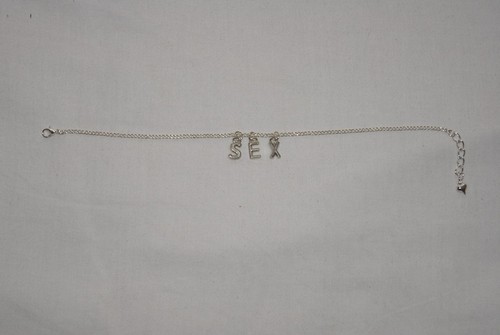 Premium 'SEX' Hotwife Anklet Ankle Chain Jewellery Nympho Horny Lover Insatiable - 第 4/4 張圖片