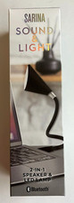 Sarina Sound  Light 2-in-1 Speaker  LED Lamp, USB Plug, Bluetooth, New in box