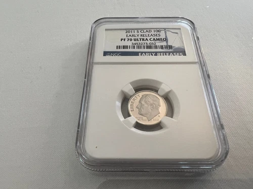 2011-S CLAD ROOSEVELT DIME NGC PF70 U.C. "BLUE LABEL "TOP POP"