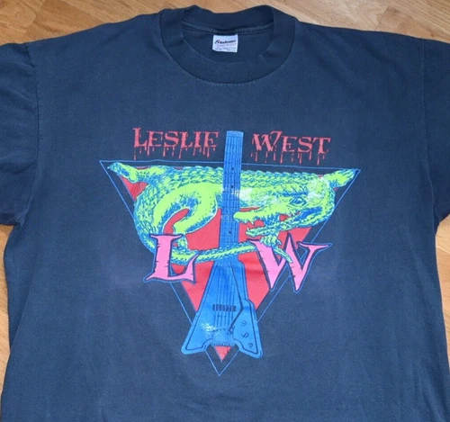 LESLIE WEST rock concert tour tee t-shirt XL 19 1990s vintage concert t-shirt, vintage, size XL, single stitch, B+ condition