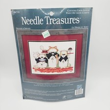 Needle Treasures Counted Cross Stitch kit Dinner Is Served Cats Waiters 04710 Ns