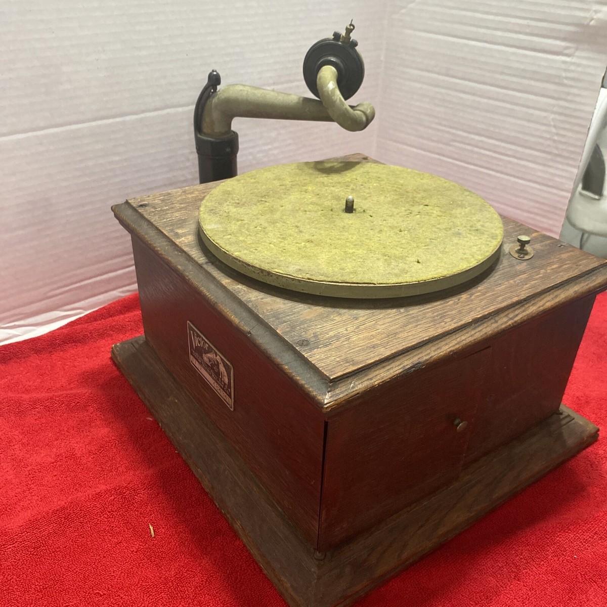 アンティーク 蓄音機 Victor Victrola IV ビクター 卓上型 アンティーク 蓄音機 Victor Victrola IV ビクター 卓上型