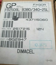 1 LOT OF 5 PCS FAGOR FB2508L-B380/340-25L BRIDGE-RECTIFIER