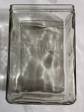 Antique Large GOULD Aqua Glass Farm House Battery Jar 13 1/2" High