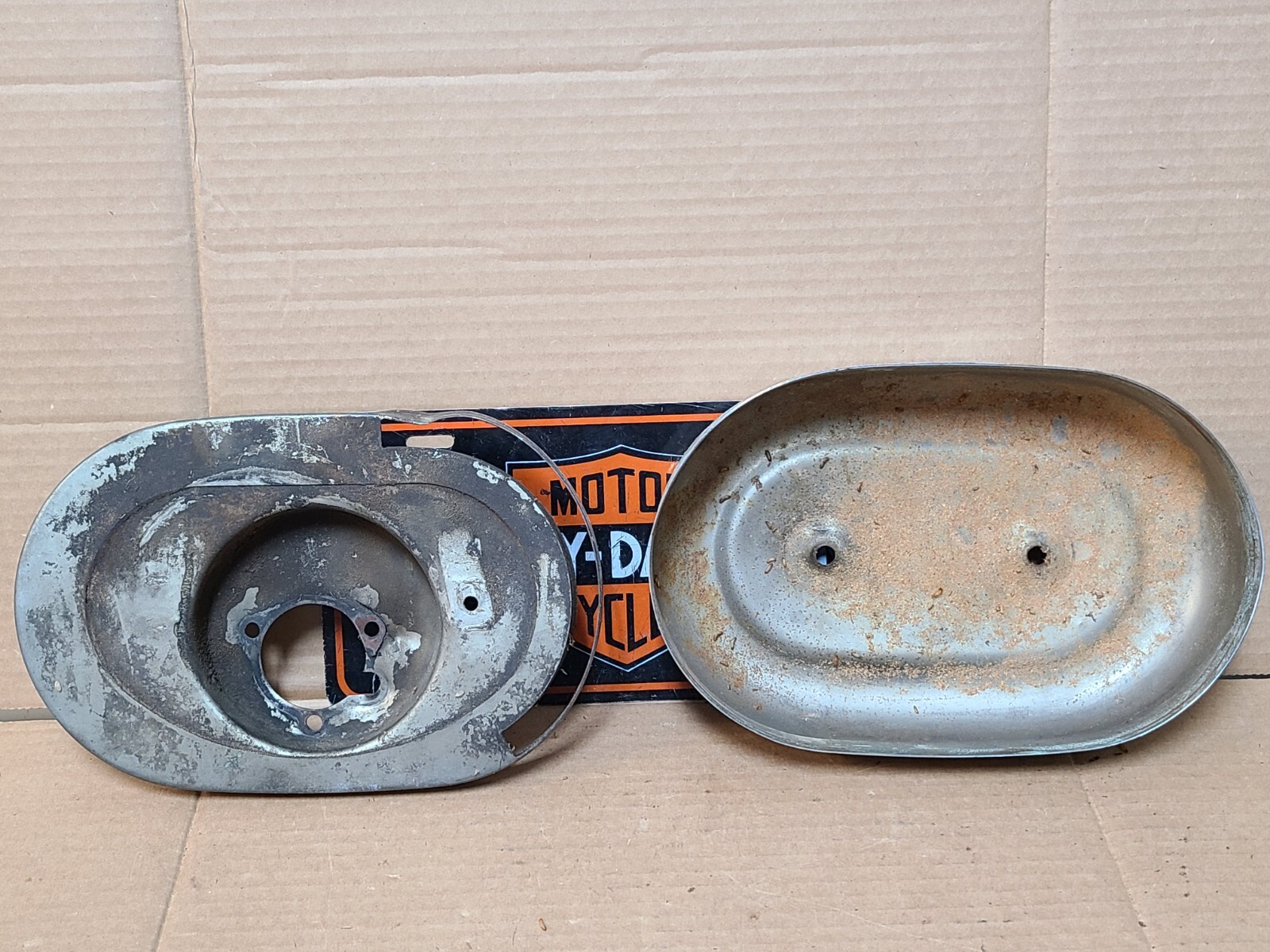 Harley Davidson Sportster Ironhead Shovelhead Air Cleaner Backing Plate
