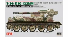 RYEFIELD MODEL RFM RM-5030 1/35 T-34/D30 122mm Syrian Self-Propelled Howitzer
