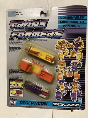 Hasbro Transformers Micromaster Decepticon Constructor Squad Neu