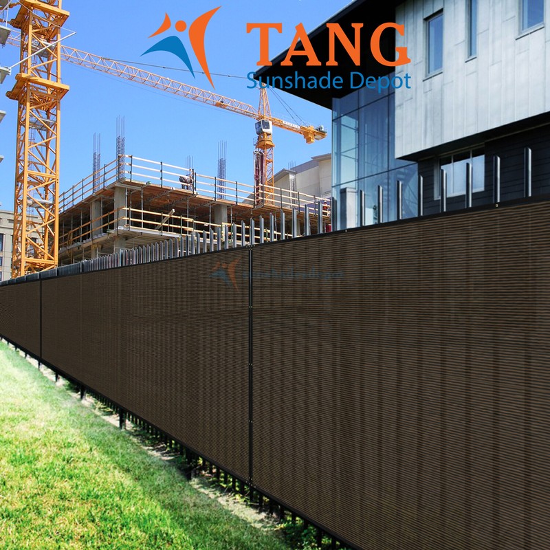 8ft Privacy Fence Screen Garden Yard Windscreen Mesh Outdoor Shade Cover Brown 8ft Privacy Fence Screen Garden Yard Windscreen Mesh Outdoor Shade Cover Brown
