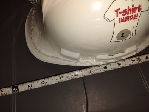 The Simpsons 2003 Homer Simpson Safety Inspector Hardhat W/ T-shirt Vintage RARE - Picture 9 of 14