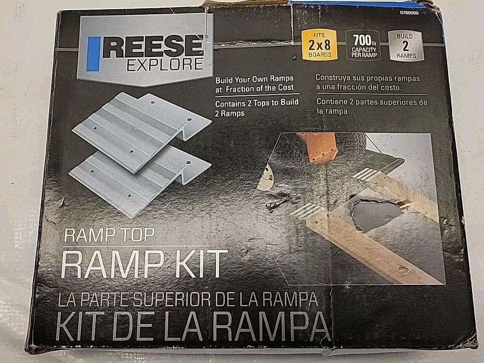 Reese 8 Inch Ramp Top Kit 700 Pound Capacity Per Ramp 07009 New Foto 2 de 3