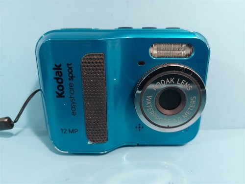 KODAK EASYSHARE SPORT C123 12 MP COMPACT DIGITAL CAMERA - METALLIC BLUE - TESTED - Picture 2 of 7