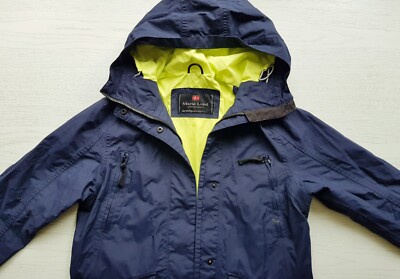 MARIE LUND super DAMEN Funktion JACKE Regenjacke Windjacke 40 blau KAPUZE wNEU