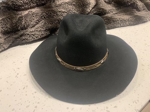 Pro 3x Black western rodeo hat SIZE 