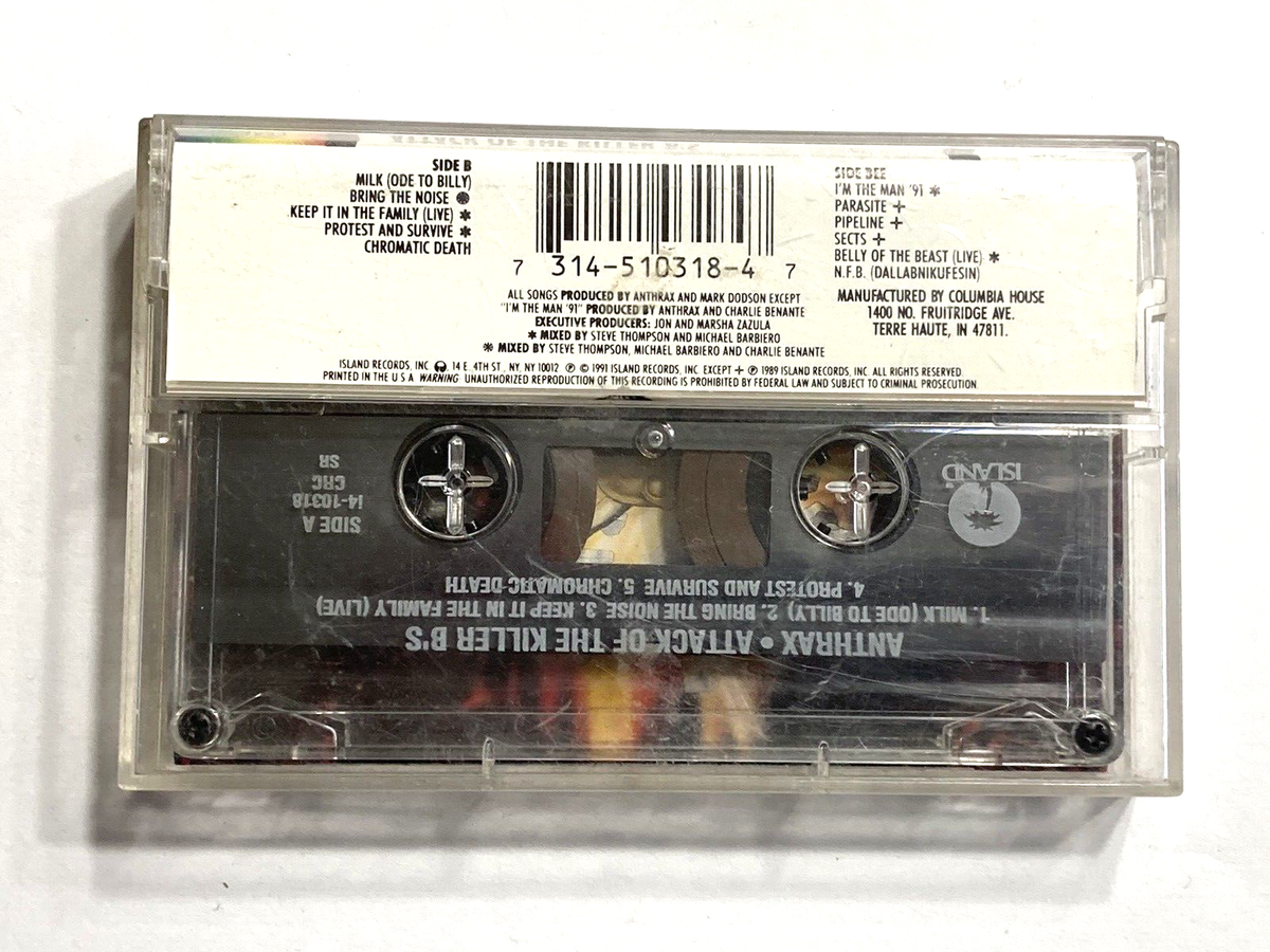 Anthrax Attack Of The Killer B's Cassette | eBay