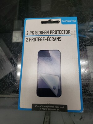 CLEAR 2 PACKS LCD Guard Shield Screen Protector Film Apple iPhone 4/4S FREE SHIP