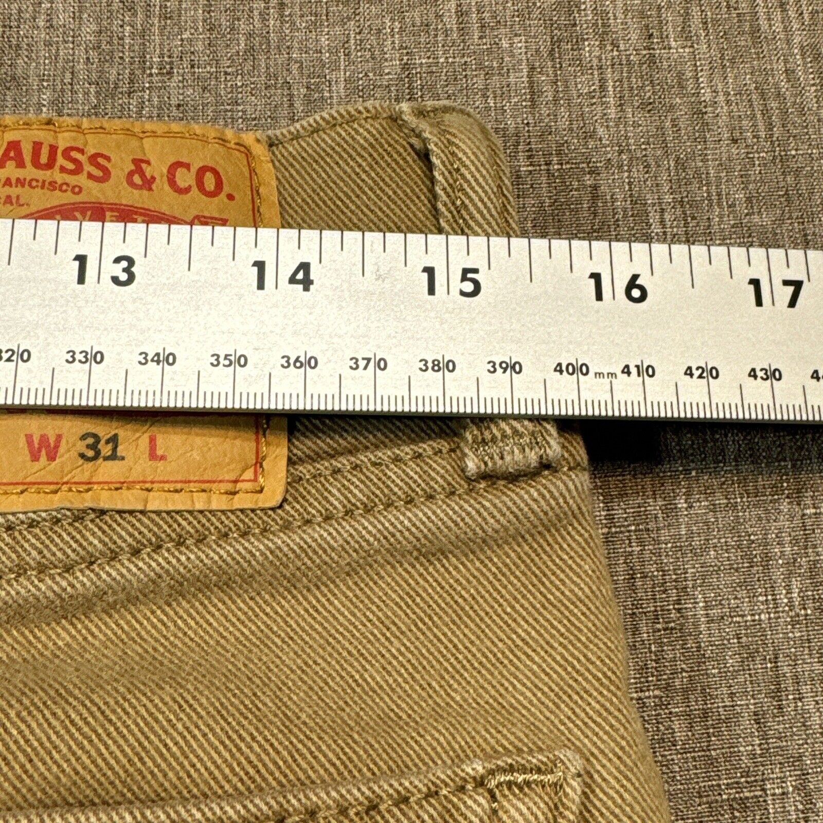 Levis 511 Jeans Shorts Mens 31 Brown Denim Chino … - image 15