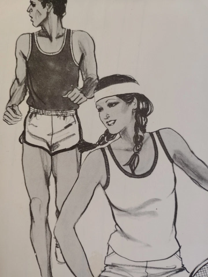 Stretch & Sew 1100 Tank Top Sewing Pattern Ladies Mens 28 - 46 UC Knit Active - Image 2 of 4