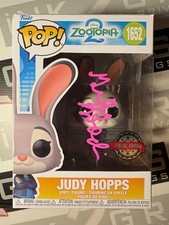 Judy Hopps Funko Pop! Autograph by Ginnifer Goodwin ACOA - Zootopia 2 Movie