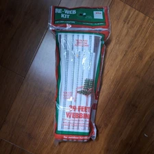 Re-web Kit For Lawn Chair  White Black And Gray 39 Feet