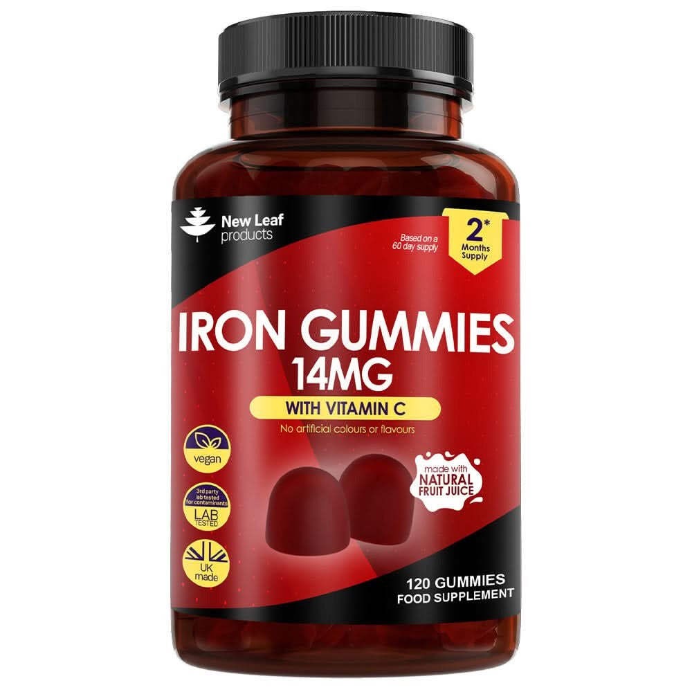 New Leaf Products Iron Gummies Vegan 60 gummies - 4 Pack - Image 5