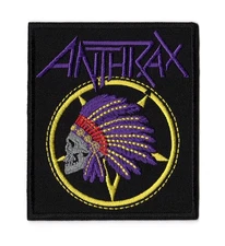 Anthrax Patch | Skull Pentagram American Heavy Thrash Speed Metal Band Logo