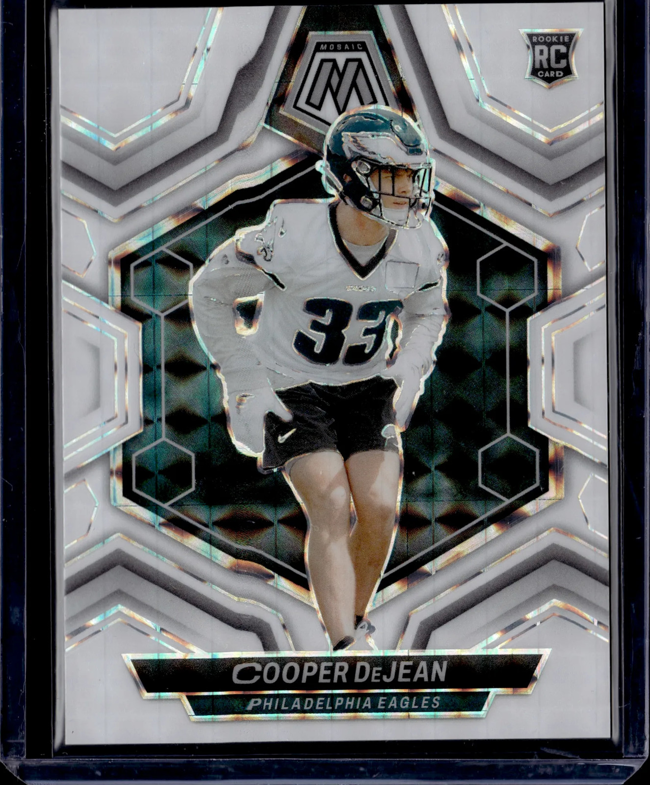 2024 Panini Mosaic Cooper DeJean White Mosaic /25 RC #340
