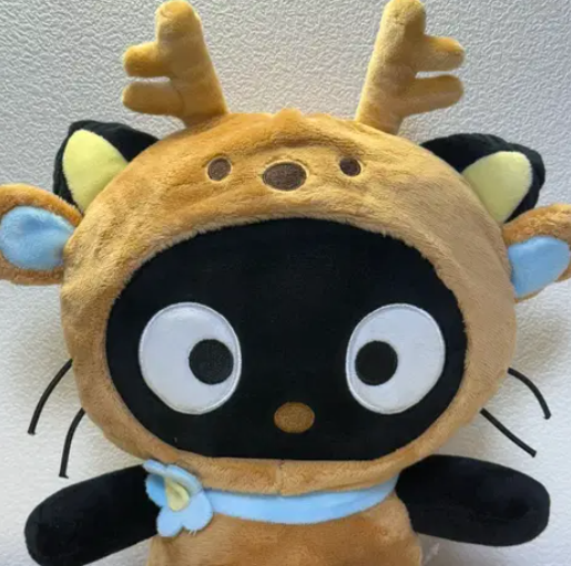 Sanrio Plush Doll : CHOCOCAT Deer costume 13cm Key chain Bag charm