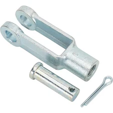 Speedway Motors Fine Thread Forged Steel Clevis Joint Yoke for 1/2" Inch Rod