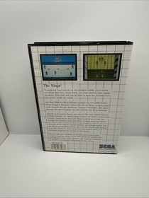 The Ninja |  Sega Master System SMS | CIB Box & Manual