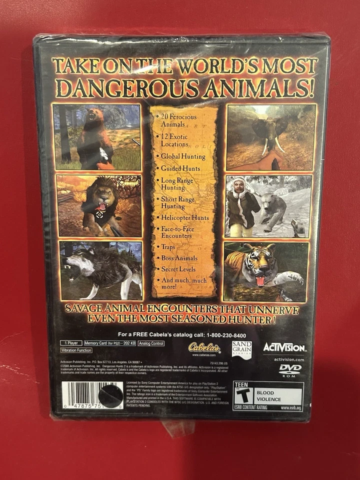 SEALED - Cabela's Dangerous Hunts 2 Xbox Factory 2005 - FREESHIP - Image 2 of 2