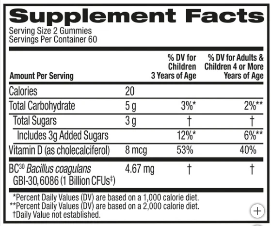 Gomitas probióticas Schiff Digestive Advantage - 120 unidades - salud digestiva diaria Foto 4 de 4
