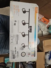 CLOUDY BAY 30W 4-Head LED Dimmable Track Light,ETL Listed,Ceiling Lighting,Narro