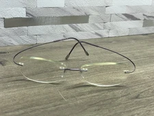 Silhouette Eyeglasses Frame 7565 40 6103 Titan Purple Rimless Austria 140