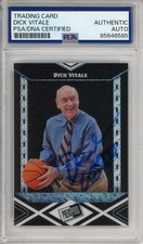 2024 LEAF PRESS PASS DICK VITALE  SIGNED 1/1 BLACK PROOF PSA DNA COA AUTOGRAPH