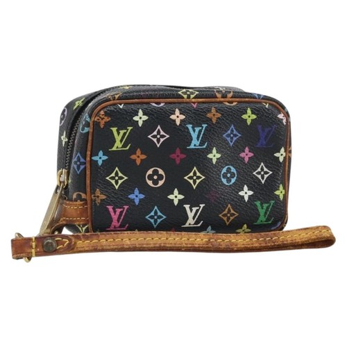 Louis Vuitton Monogram Multicolor Trousse Wapity Pouch Black M58034 