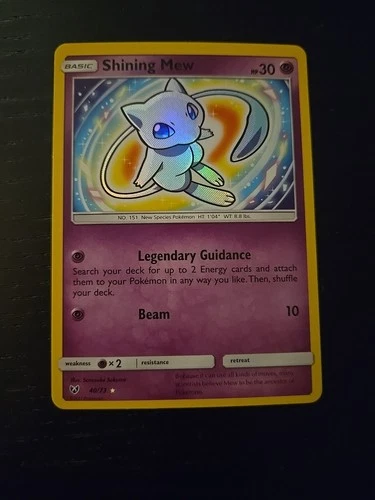 Pokémon TCG Shining Mew Holo Rare Card 40/73 Shining Legends NM