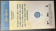 2021 Topps Gypsy Queen Captain Joey Gallo #CM-JG Texas Rangers Mini
