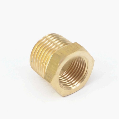 1/2" BSPT Male x 3/8" NPT Female Reducing Bushing Brass Pipe Fitting Adapters