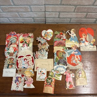 Vintage Early 1900s Valentines Day Cards Scrap Mechanical