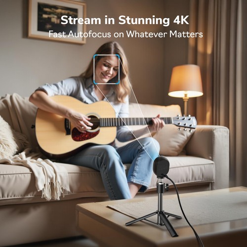 Piko 4K Webcam for Streaming, World’s 1st Dual-Camera AI-Powered 4K Camera w/... - Picture 3 of 9