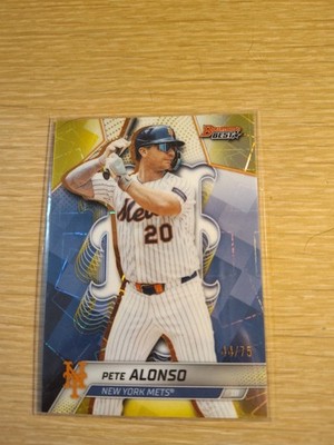 #51 Pete Alonso 2025 Bowman’s Best - Yellow Lazer Refractor #/75